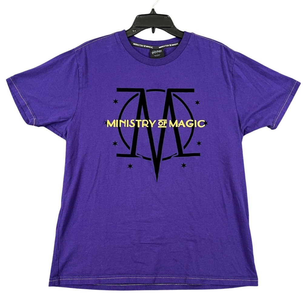 Harry Potter Universal Studios T-Shirt Men M Purple Ministry Of Magic Theme Park